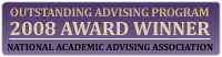 2008 Award Winner for Outstanding Advising Program