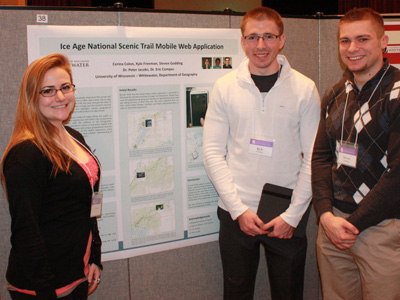 Cerina Colon, Kyle Freeman, and Steve Godding at 2013 Undergraduate Research Day