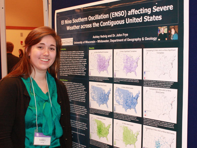 Ashley Vedvig at the 2013 Undergraduate Research Day
