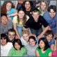 students in residence hall hallway