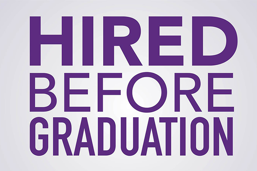 Hired Before Graduation campaign