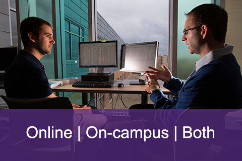 Classes offered online and campus