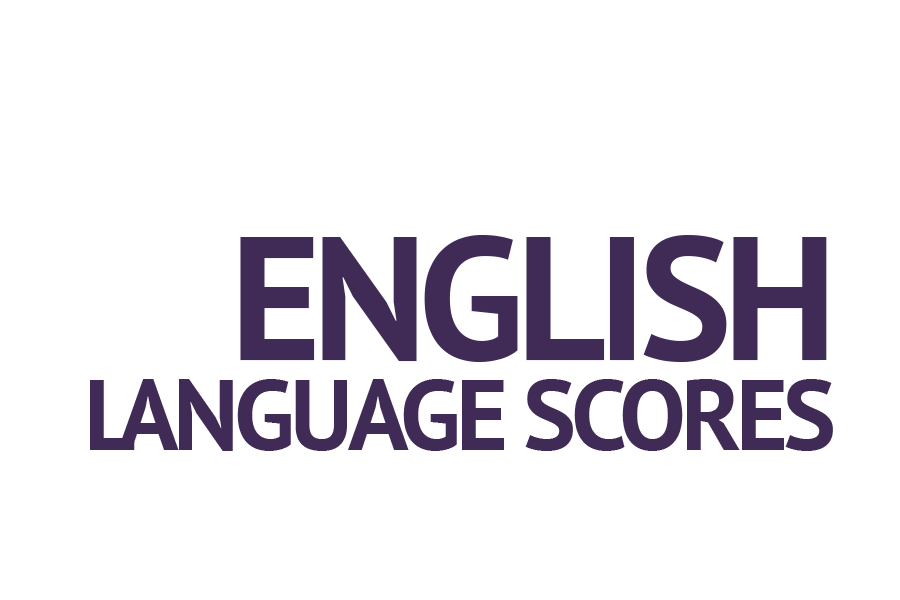 International student english language scores