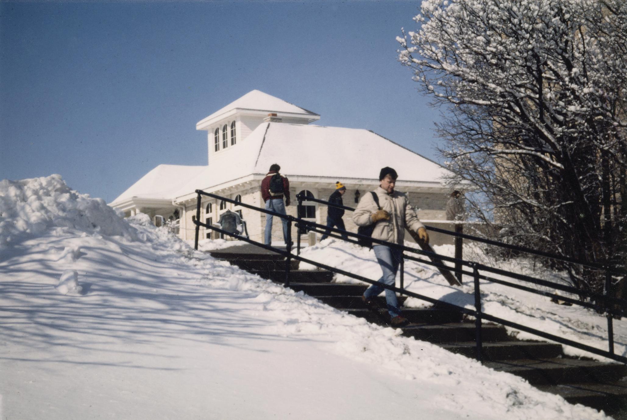 1990 Students Walking To Class