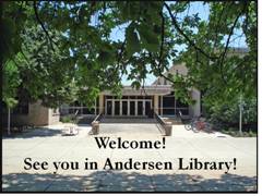 photo of Andersen Library's mall entrance