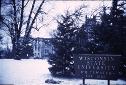 View of Old Main after the fire