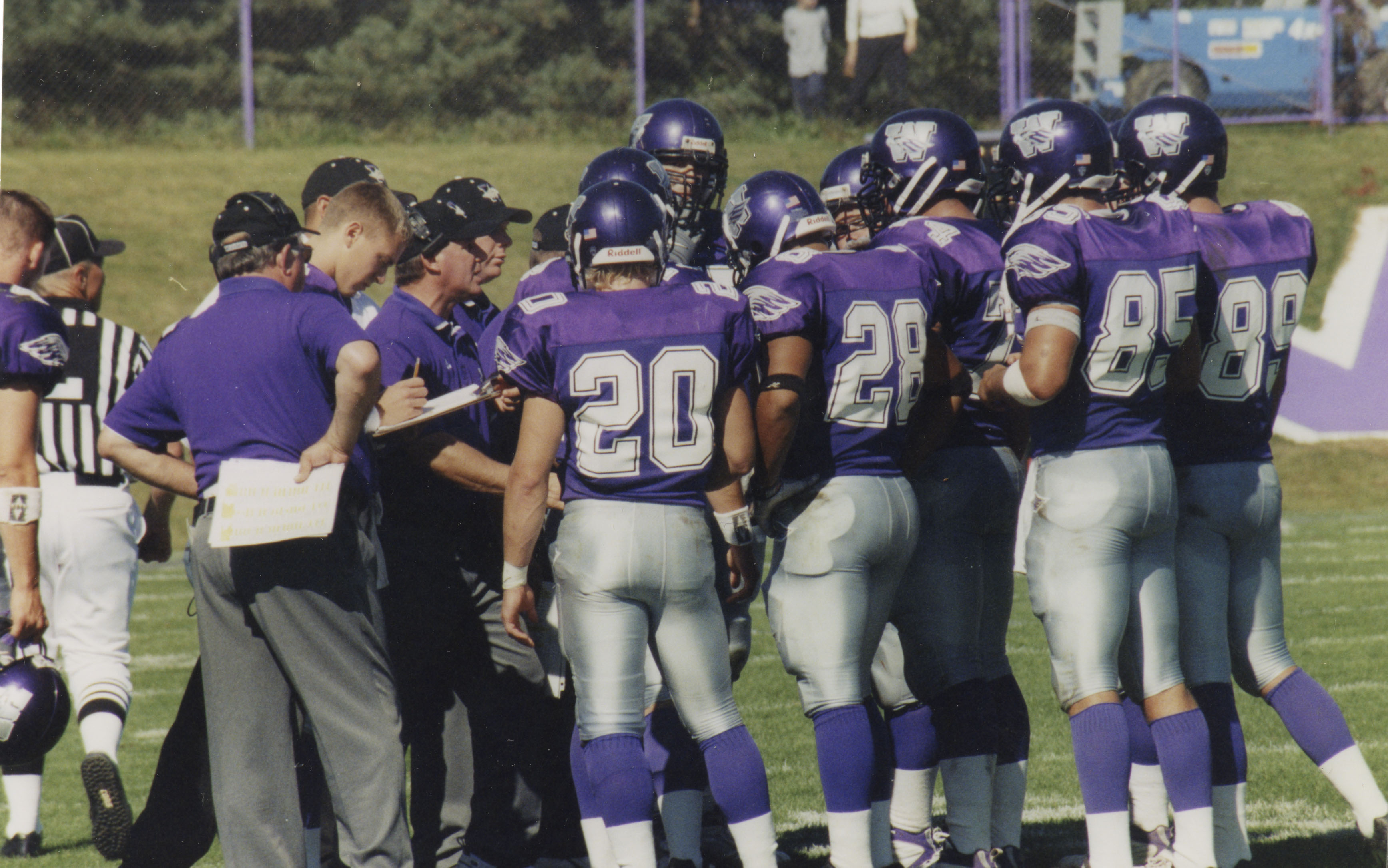 Warhawk Football Huddle