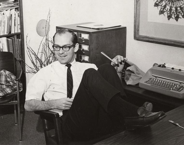 Gary Lenox at desk