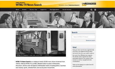 screenshot of WTMJ-TV News Search web site on April 10 2015