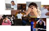 collage of images of students studying