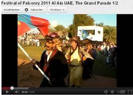 Grand Parade of Nations at International  Falconry Festival 2011 video 1 of 2