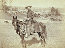 Cowboy photo, taken 1888 in Dakota Territory