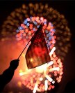 Flag and fireworks image