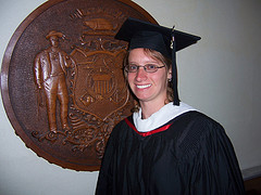 katie in her graduation gown