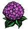 clip art of lilac-like flower