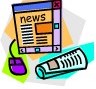 clip art of news online and print