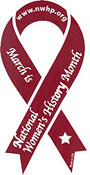 National Women's History Month ribbon