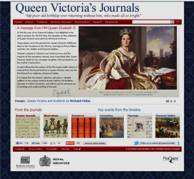 Queen Victoria's Journals web page screenshot