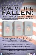 Poster for Rise of the Fallen commemoration exhibit