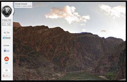 screenshot of The Secret Door visiting the Grand Canyon