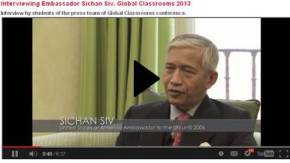 screenshot of video interview for Global Clasrooms 2013