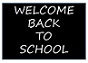 Welcome back to school sign