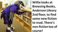 Photo of Willie at Browsing Books