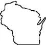 outline of Wisconsin (map)