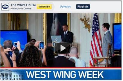 Screen from White House Channel on YouTube