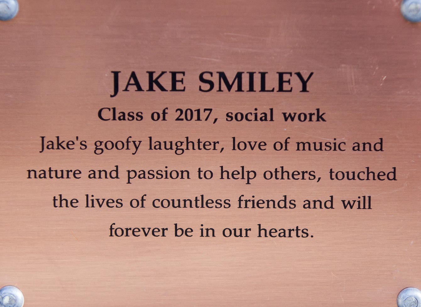 Copper plate: Jake Smiley