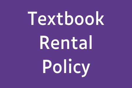 Textbook Rental Policy