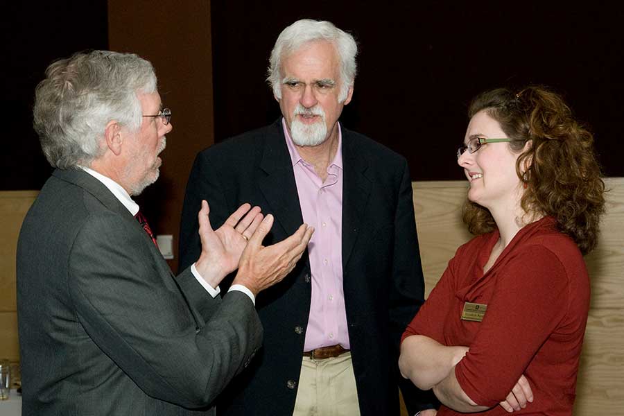 Dick Telfer, Jim Winship and Elizabeth Watson.