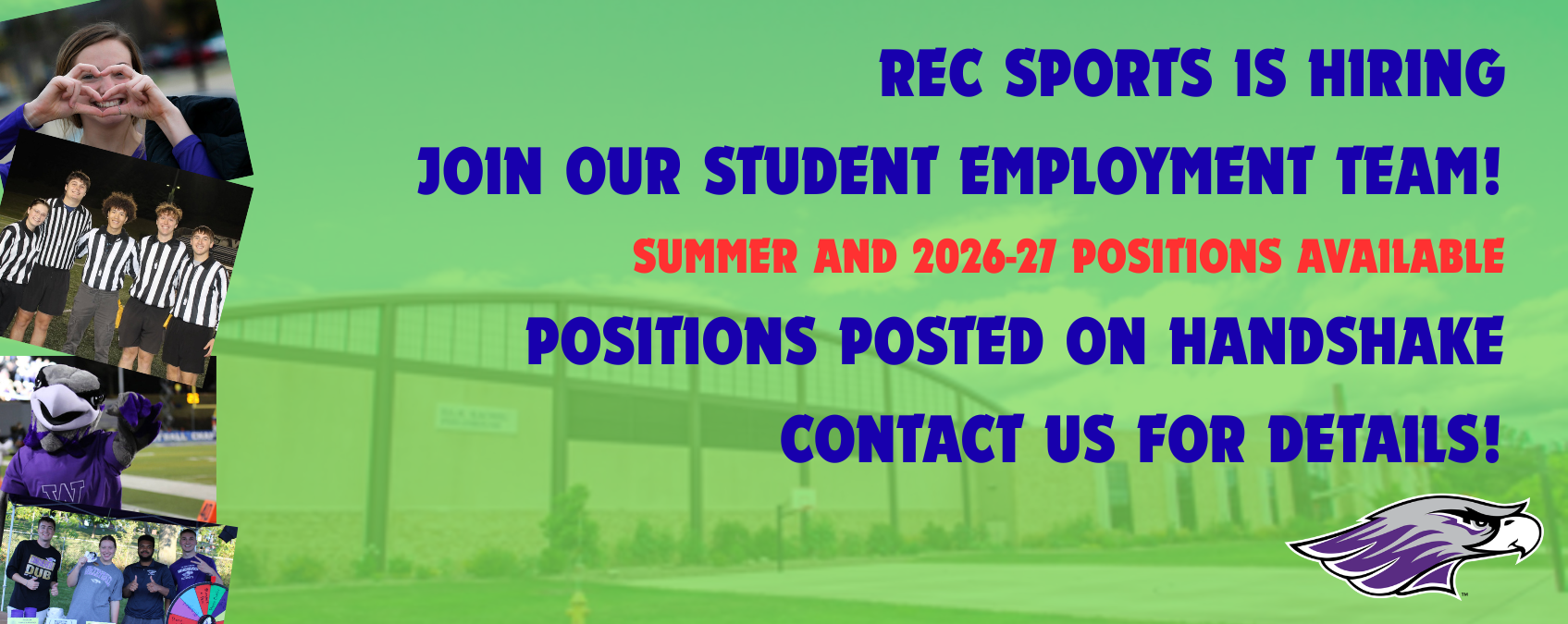 Now Hiring Student Employment