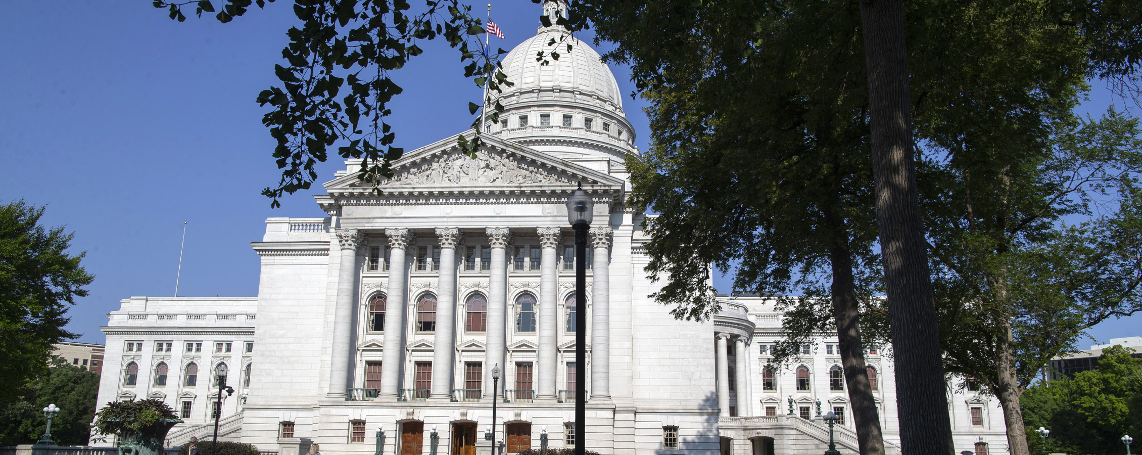 The capitol building in Madison, Wisconsin.