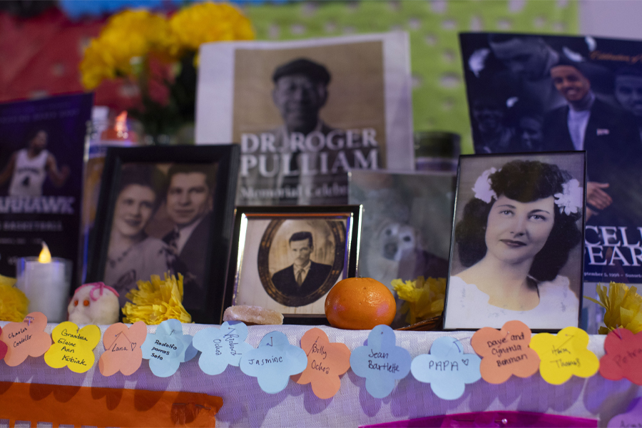 A colorful ofrenda.