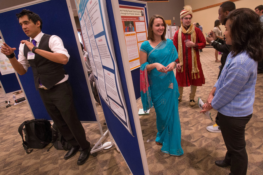 Students present at Undergraduate Research.