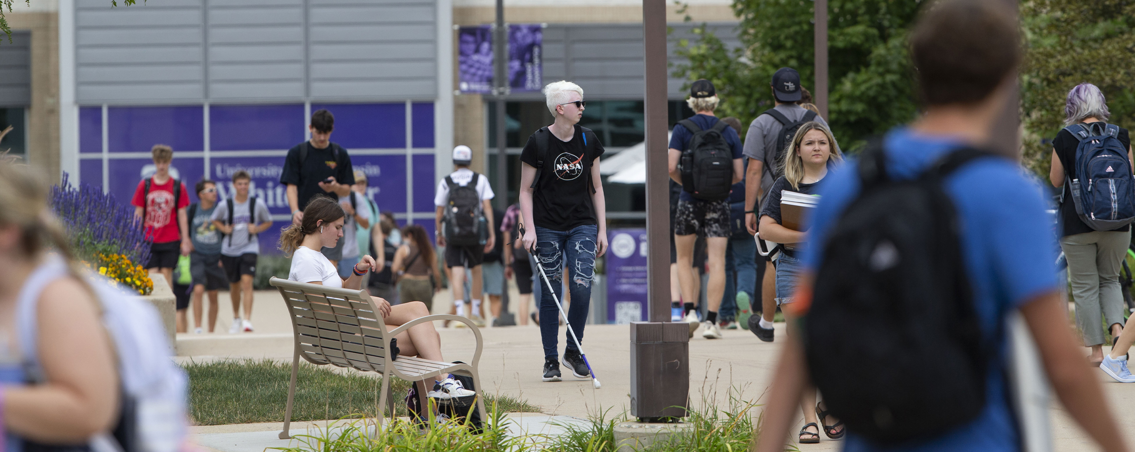 Parents and potential incoming freshman take the UW-Whitewater campus tour.