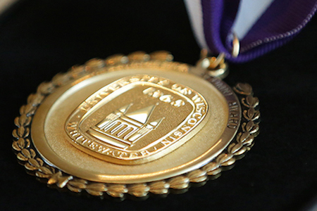 Alumni award medal.