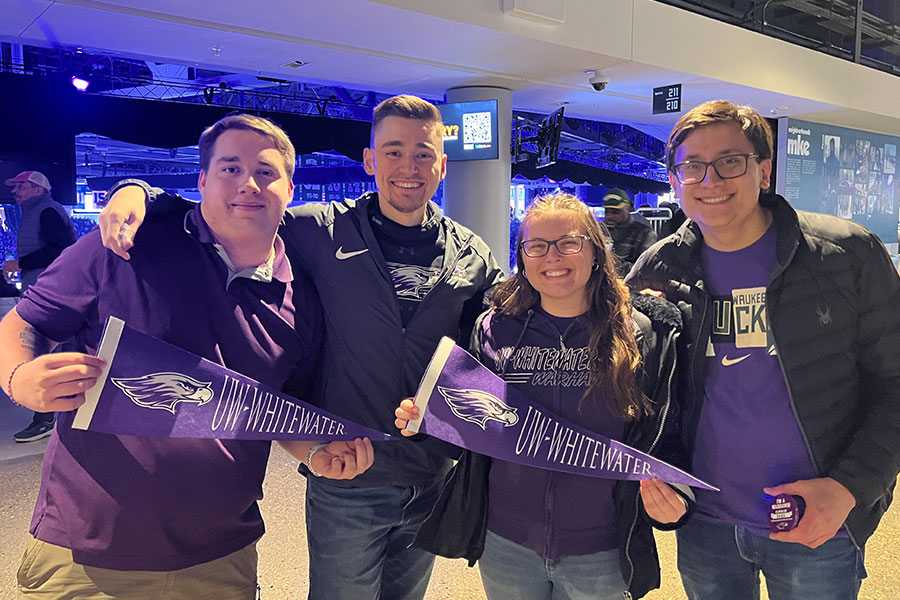 UW-Whitewater Alumni at a Milwaukee Bucks NBA Game