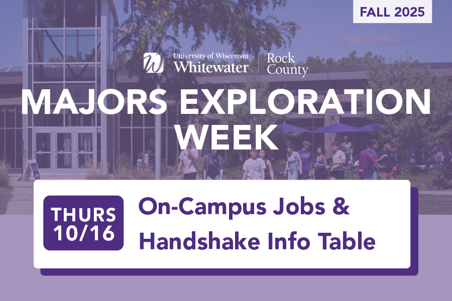 Rock County On-Campus Jobs and Info Table