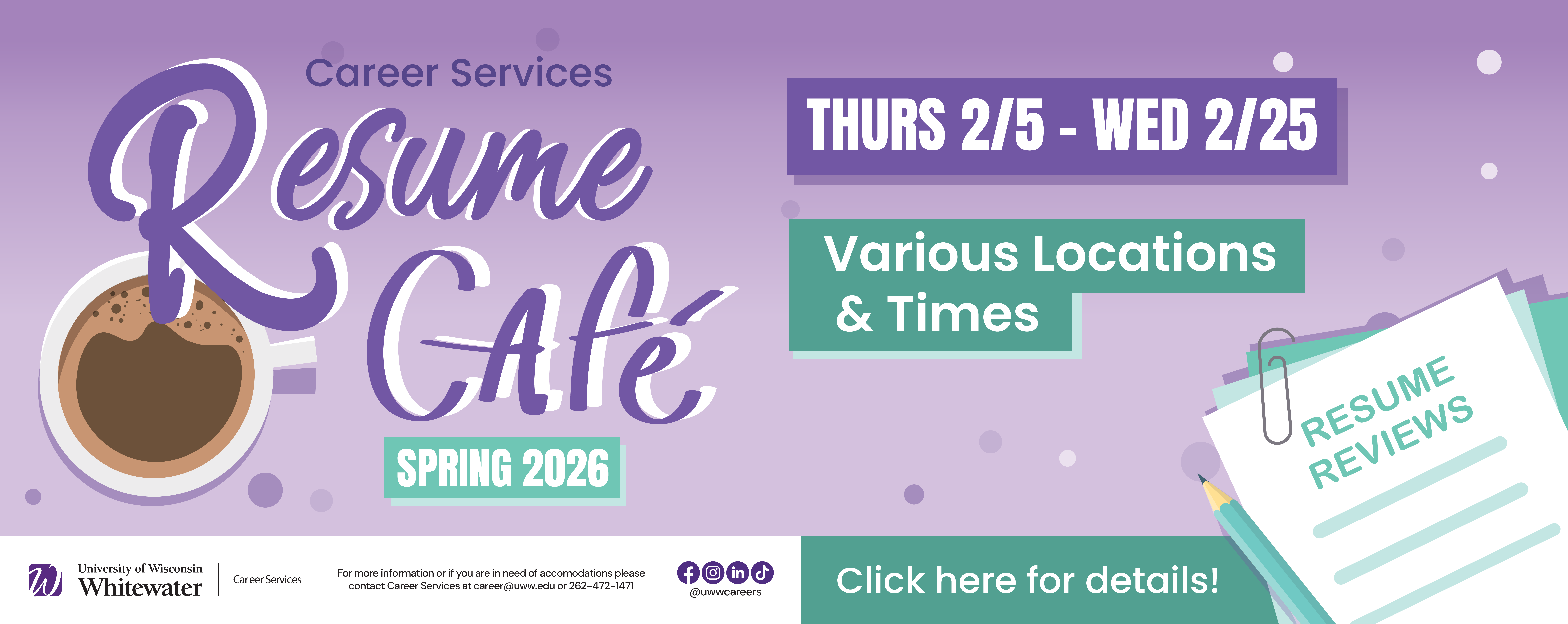Resume Cafe Spring 2026
