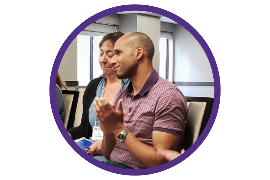 A man clapping his hands