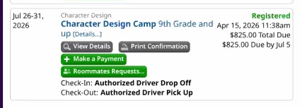 Green add roommate requests button