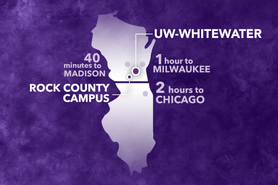 Map of UW-Whitewater