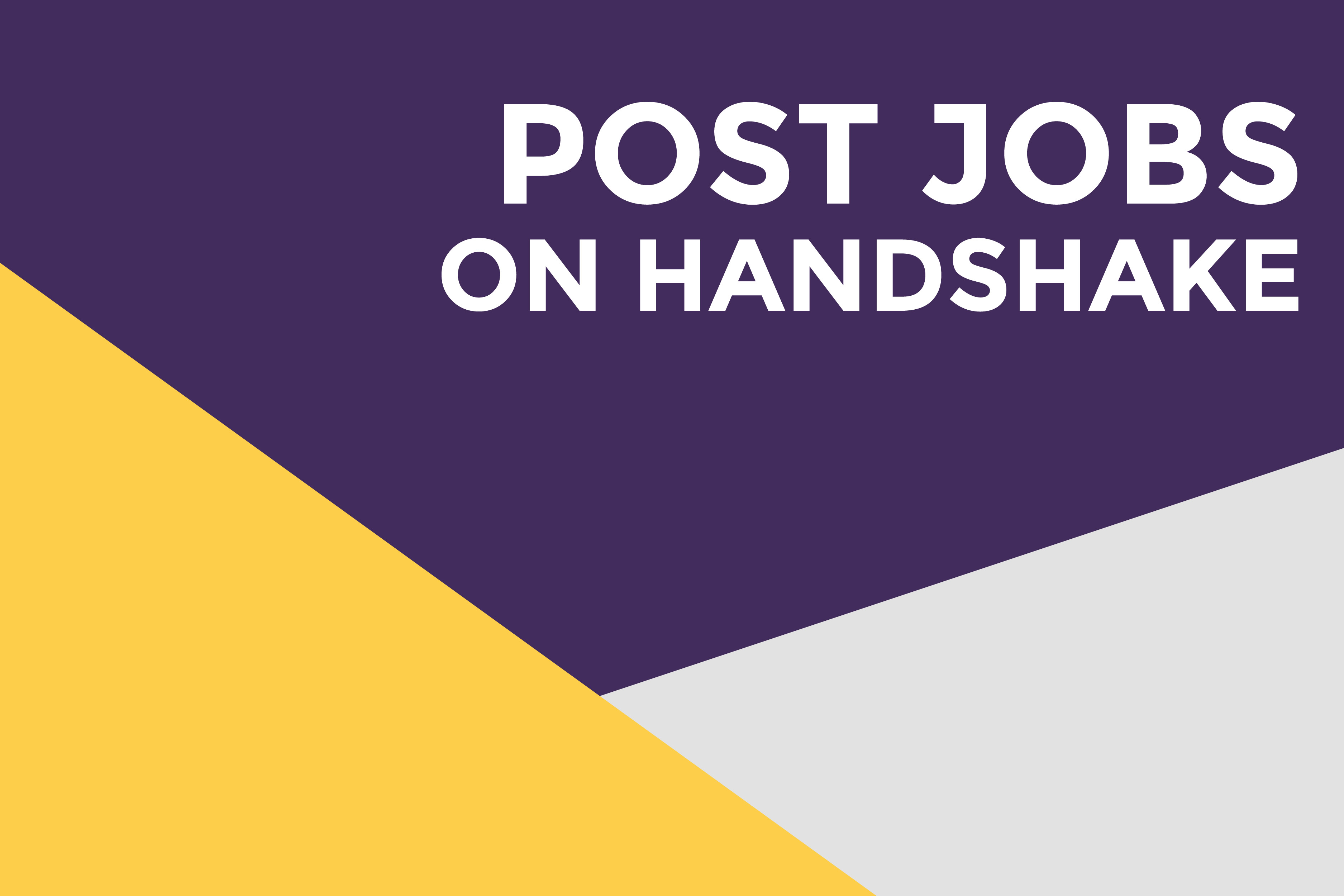 Employers post jobs on Handshake for UW-Whitewater students