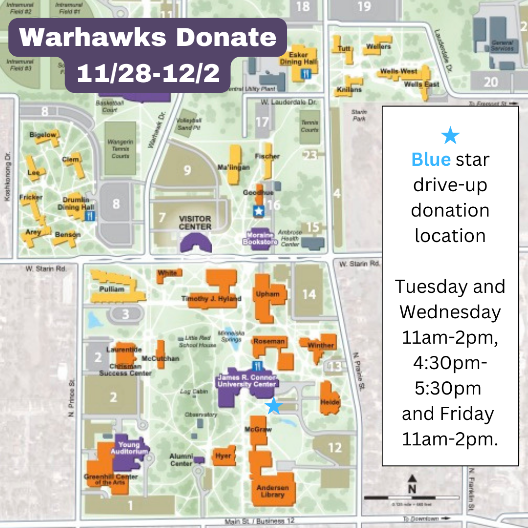 Map of Donation Locations