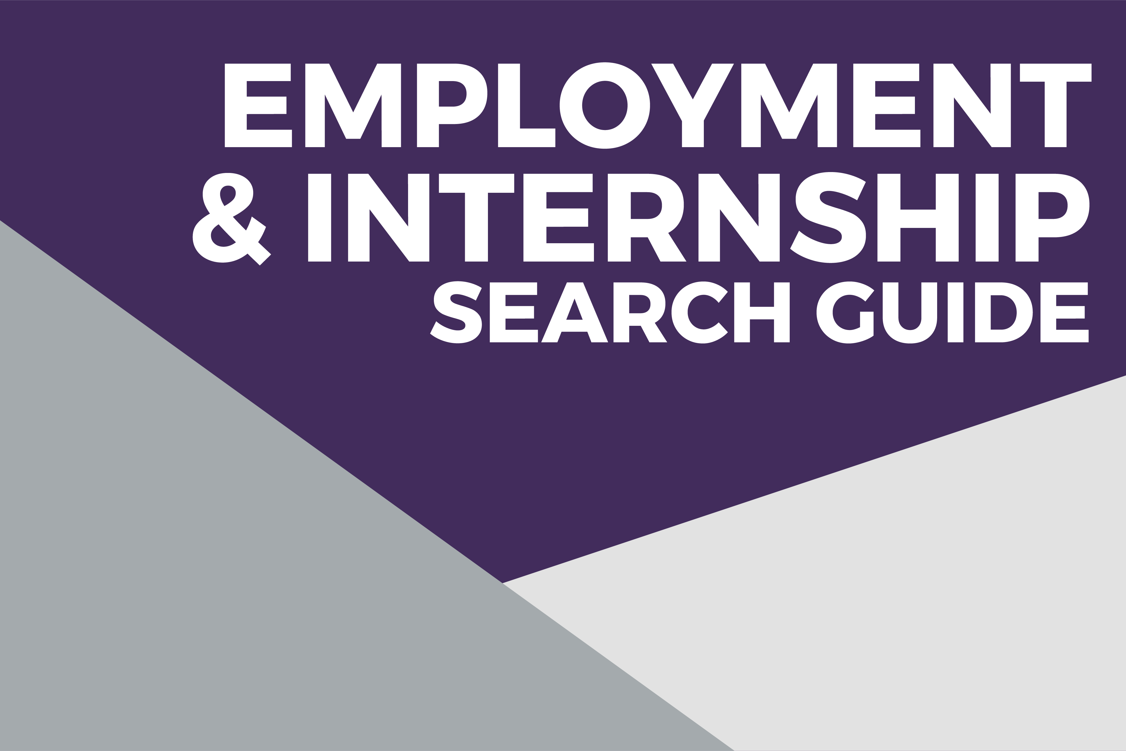 Employment & internship search guide