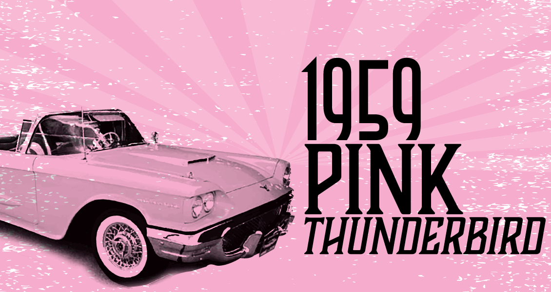 1959 Pink Thunderbird logo