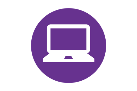 Blank Laptop Purple