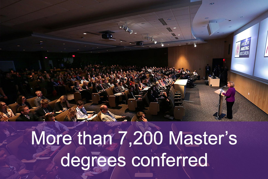 More than 7,200 Master's degrees conferred